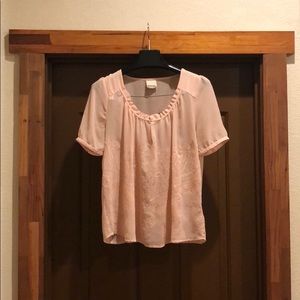 Urban outfitters sheer embroidered blouse